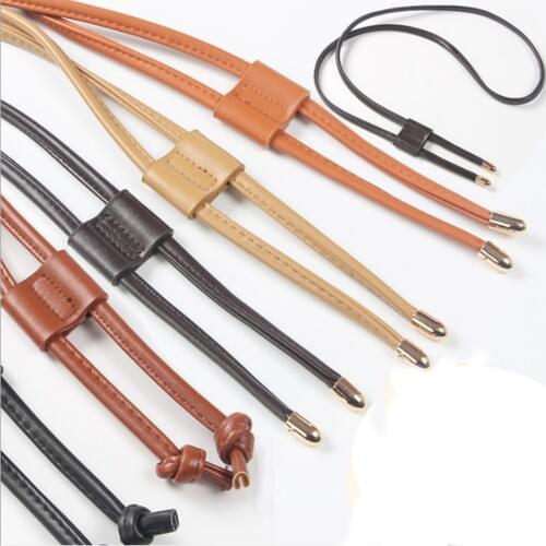 High quality Women Girls Detachable PU Leather Bag Strap Belt Bucket Bags Drawstring Bunches Backpack Beam Pocket Accessories