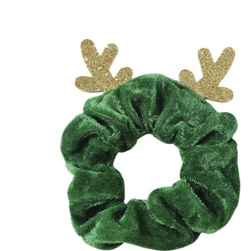 2020 Winter Hair Accessories Cute Reindeer Christams Hairbands Elkhorn 3D Festival Rudolf Scrunchies Pack Kawaii Headpiece