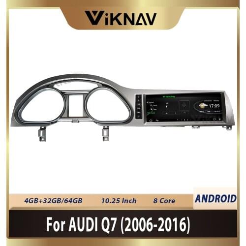 10.25 inch Android Car GPS Navigation Radio For-AUDI Q7 2005 2006 2007 2008 2009 2010 - 2016 Android Multimedia HD Screen WIFI