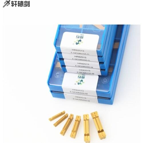 10PCS E MGMN200 M G T HR82513 HR52525 Turning tool for CNC lathe stainless steel tool Groove carbide insert