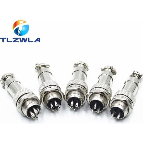 10set GX12 2/3/4/5/6/7 Pin Male + Female 12mm L88-93 Circular Aviation Socket Plug Wire Panel Connector with Plastic Cap Lid