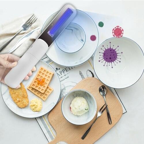 10pcs Folded UV Lights UVC Sterilization Lamp USB Handheld Disinfection Lamp for Car Phone Mask