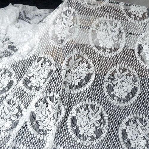 3meter classic retro bowknot mesh wide eyelash lace fabric Handmade DIY apparel decoration accessories