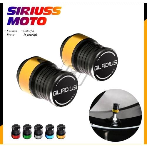 Motorcycle Accessories Wheel Tire Valve Caps Covers Case for Suzuki SFV650 SFV400 Gladius 400