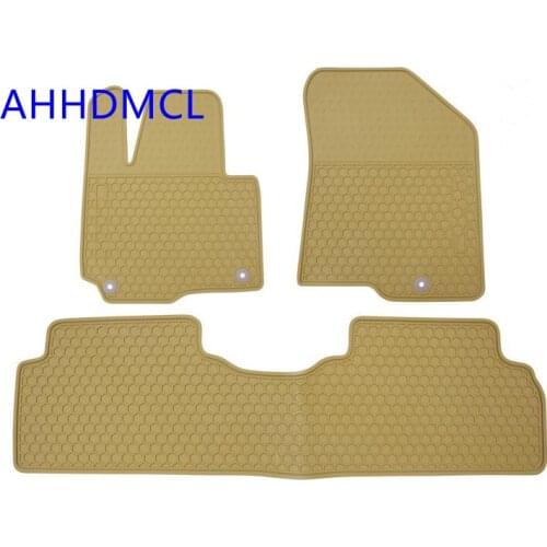 Carpet Car Rubber Mats Floor Mats Anti Slip Mat Feet Pads For Kia Carens Left Hand Drive 2006 2007 2008 2009 2010 2011 2012 2013