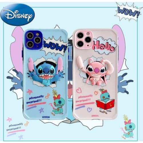 Disney Phone Case for IPhone 6S/7/8P/X/XR/XS/XSMAX/11/12Pro/12mini Stitch Case Cover