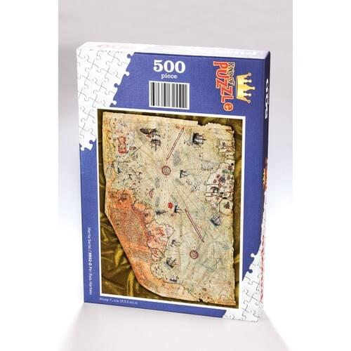 King Of Puzzle Piri Reis Map Wooden Jigsaw Puzzle 500 Pieces (HR02-D)