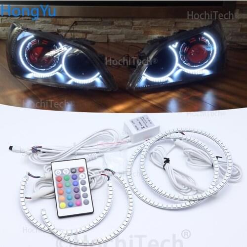 For LEXUS IS200 IS300 1998-2005 headlight Multi-color Led Angel Eyes Kit RGB Halo Rings Daytime Light DRL
