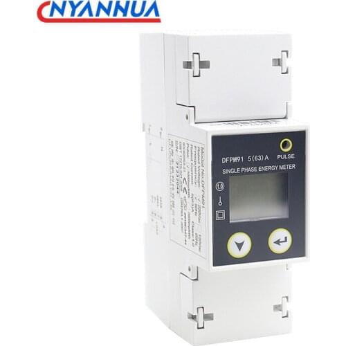 DFPM91 Electronic Watt-hour Meter AC Energy Meter Single-Phase Multi-Function Smart Reading RS485/MODBUS Communication