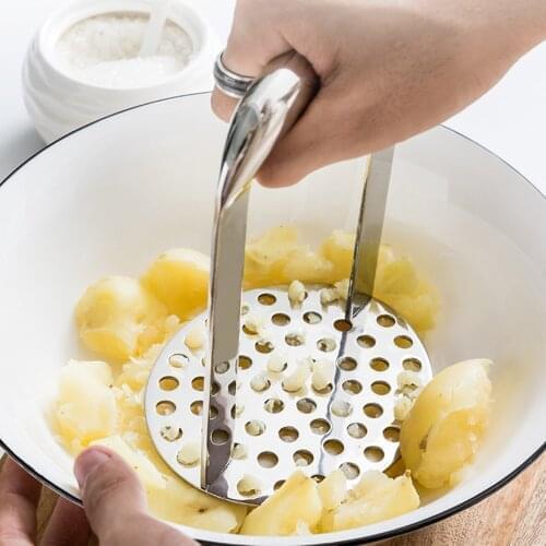 Stainless Steel Potato Masher Baby Food Multifunctional Presser For Kitchen Food Supplement Tools