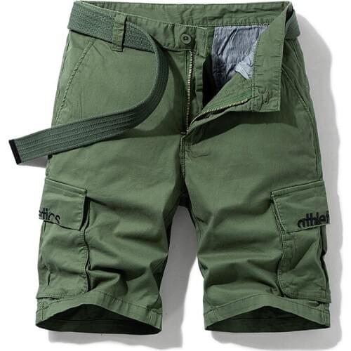 Men Shorts 2020 Fashion Plaid Beach Shorts Mens Casual Camo Camouflage Shorts Military Short Pants Male Bermuda Cargo Overalls