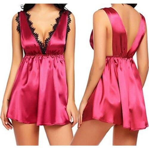 New Arrival Mature Sweet Charm Temptation Women Sexy Lace Lingerie Dress Nightwear Underwear Robe Babydoll Sleepwear Dress 088