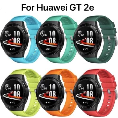 22mm Silicone strap for Huawei watch GT 2e original replacement watchband for Huawei GT 2e soft Sport silicone strap