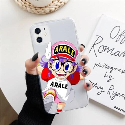Japan anime cute machine doll ARALE silicone phone case For iphone 11 12 Mini Pro MAX XS XR 7 8plus 6S 7S SE20 phone back cover