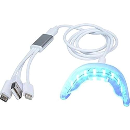 LED Teeth Whitening Accelerator Light Mouth Tray Tooth Whiten Enhancer Lights Trays Connected with Smartphone for Home Use