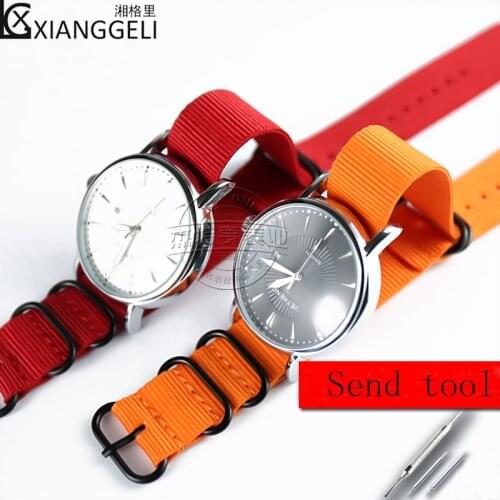 Watch Accessories Canvas Nylon Strap for IWC Tissot Seiko Montblanc Dahan 20mm 22mm 24mm Mens and Womens Watch Strap