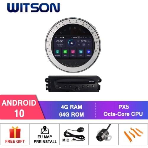 WITSON Android 10.0 car gps system for BMW MINI COOPER 2006 2007 2008 2009 2010 2011 2012 2013 stereo navigation car multimedia