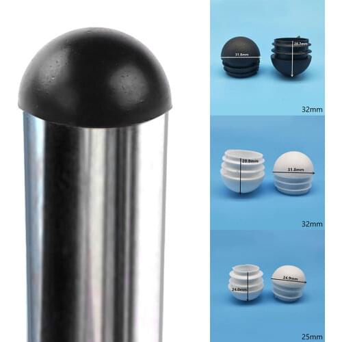 10Pcs 16/19/22/25mm Domed Round Blanking End Caps Tube Pipe Inserts Plug Table Chair Leg End Caps Dust Cover Floor Protector