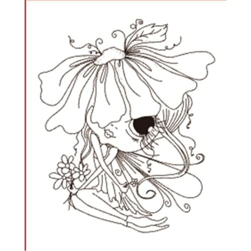 10x8 Girl taking flowers TBig ice cream ransparent Clear Stamps Silicone Seals for DIY scrapbooking photo album Card Making