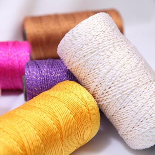 110g/ball summer Silk Twisted String Handmade Crochet DIY Hat Crochet Shoes Cushion Doll Line Medium Thickness Wool Wool Yarn