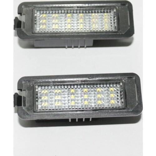 2Pcs Car Canbus no error LED License Plate Lights For VW Golf 4 Polo Scirocco