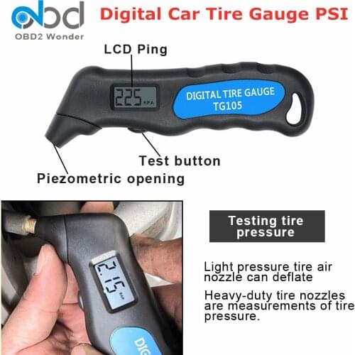 2020 TH805 Tire Pressure Gauge Meter PSI Digital Car Tyre Air Pressure Monitoring System TPMS Tester Tool Auto Truck Motorcycle