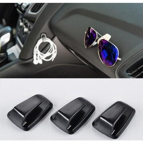 3pcs/Set Universal Car Hanger Portable Convenient Vehicle Auto Keys Bag Hook Holder Double-sided Adhesive