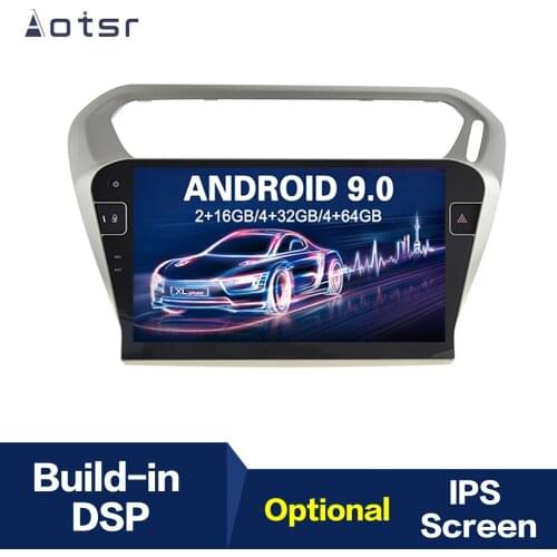Android 9.0 Car Radio Player IPS PX5 GPS Navigation Radio For Peugeot 301 2014-2018 Head Unit Multimedia Player Tape Recorder