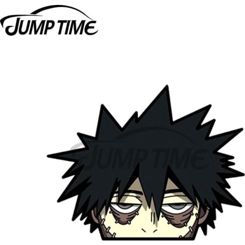 Jump Time 13 x 8.5cm For Dabi Peeker Anime Car Stickers Scratch-proof Vinyl Car Wrap Waterproof VAN Decoration Decal