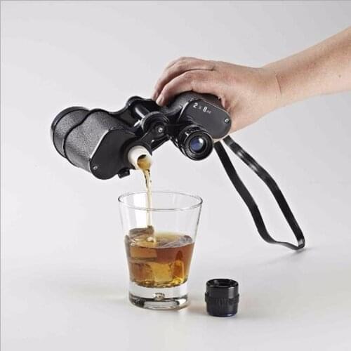 New Binocular Telescope Liquor Whiskey Alcohol Wine Bottle Hip Flask Water Bottle Outdoor Sport Climbing Portable Drink Bottle