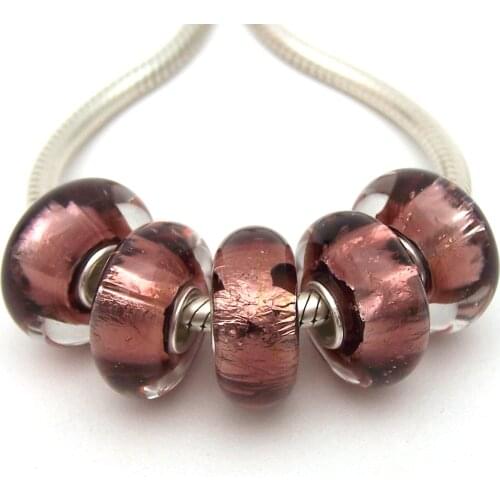 JGWGT 2870 5X 100% Authenticity S925 Sterling Silver Beads Murano Glass beads Fit European Charms Bracelet diy jewelry Lampwork