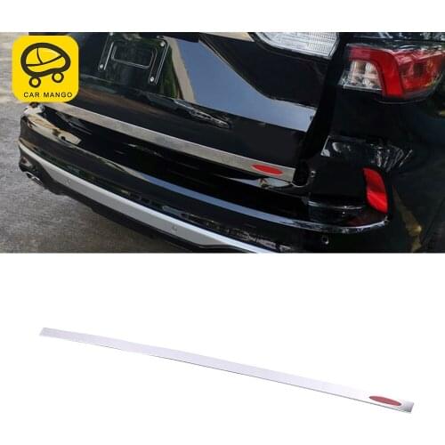 CarMango for Ford Escape Kuga 2020-2021 Car Accessories Trunk Door Tail Gate Stainless Rear Trim Pad Cover Frame Sticker