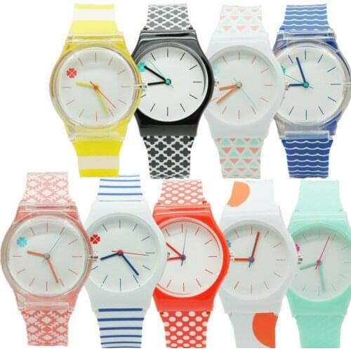 New Arrival Simple Four-Leaf Clover Design Quartz Silicone WristWatch Students Children Womens Analog Kids Watches Relogio