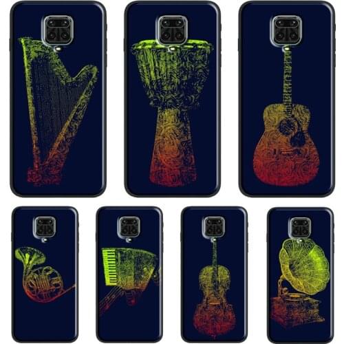 Instruments Music For Xiaomi Redmi Note 7 8 Pro 8T 9S Note 9 10 Pro Cover For Redmi 9T 9 9A 9C 7A 8A Case