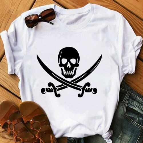 Punk Rock Tshirt Harajuku Funny T-shirt Casual Cool Streetwear Tshirt 90s Hip Hop Top Tees Skull T shirt women Skeleton T-shirt