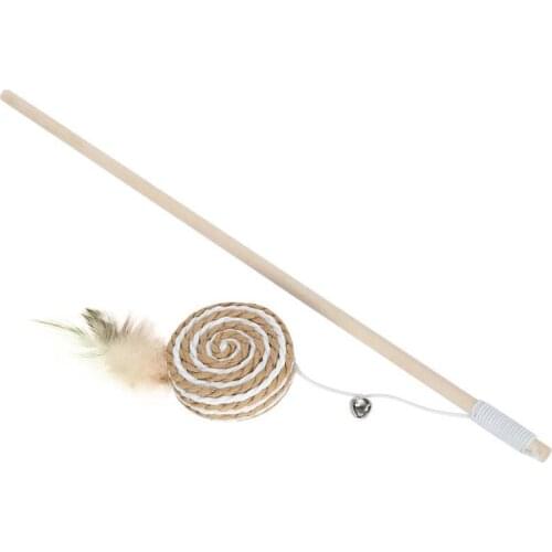 Cat Wand Toy Funny Cat Stick Easy To Store for Pet for Home