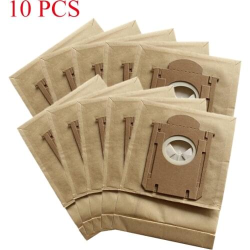10PCS Vacuum Cleaner Throwaway Paper Dust Bag For Philips FC8202 FC8220 FC908 HR6999 Vacuum Cleaner Replacement Parts