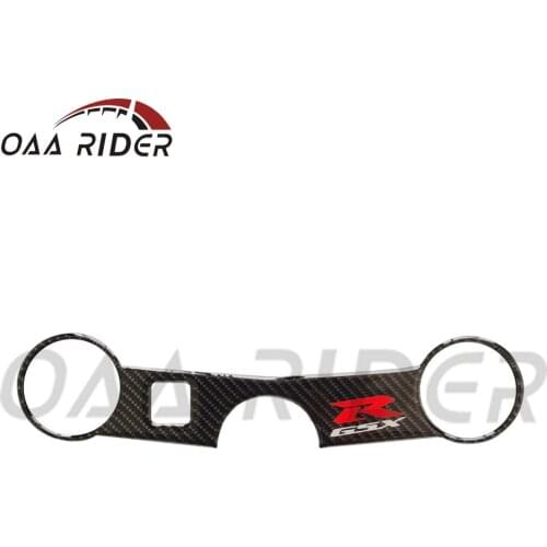 For Suzuki GSXR1000 2003 2004 GSXR600/750 2004 2005 Sticker Triple Tree Top End Front Upper Clamp Carbon Fiber Motorcycle Decal
