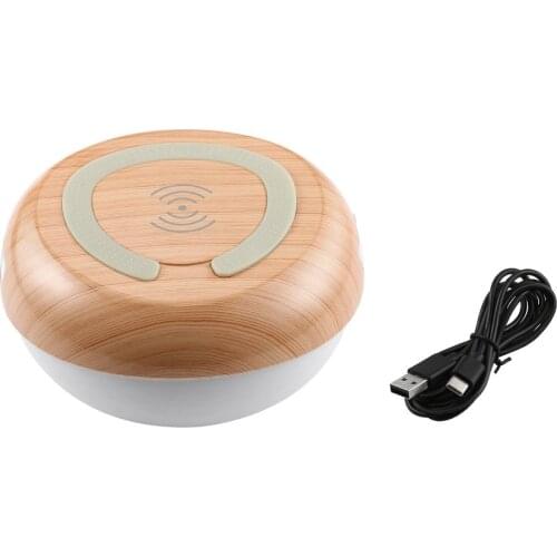 Table Lamp for Bedrooms Living Room Portable Night Light Desk Lamps Art Craft Decor Wireless Charger for mobile Phone