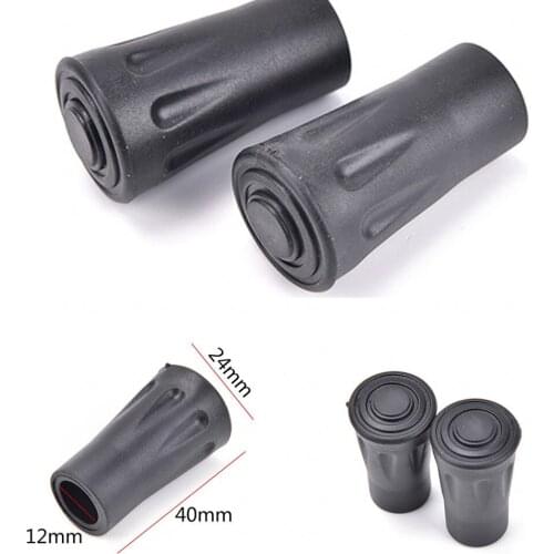 2020 New Nordic Walk Camp Alloy Ferrule Crutch Bar Tungsten Trek Pole Basket 2 Pcs Rubber Tip Carbon Fiber Hike Telescope Stick