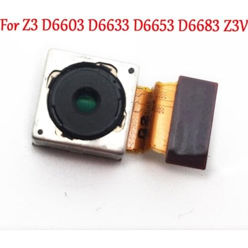Original Back Rear Camera Main Big Camera Module Housing For Sony Xperia Z3 D6603 D6633 D6653 D6683 Z3V Replacement Tested