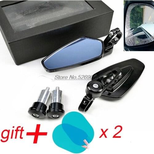 Original Motorcycle Mirror handlebar end with waterproof cover for Bandit Kawasaki Zx7R Enduro Accessories Acerbis Ducati