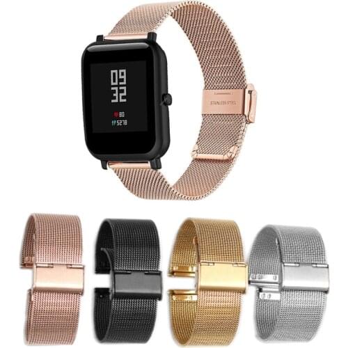 Strap For Huami Amazfit GTS 2 Mini GTS2 2E Accessories 20mm Milanese Watchband For Amazfit Bip Youth 1S/U Pro Bracelet Correas