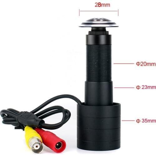 800TVL fish eye Lens wide view Door Viewer CVBS Analog Mini Camera for door view home security monitoring