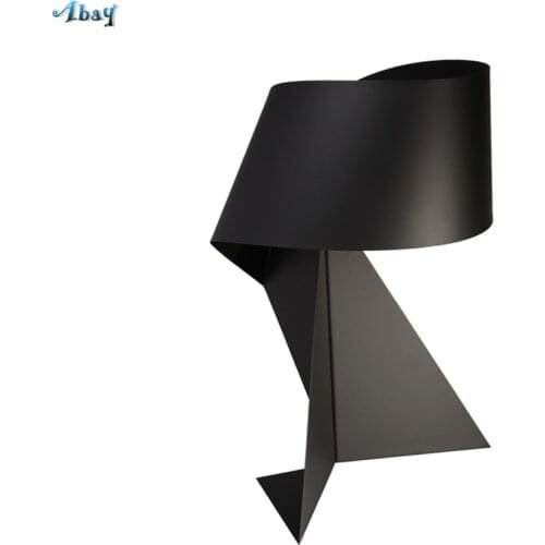 Nordic Creative Iron Art Origami Table Lamps for Living Room Bedroom Study Multiple Colors Bedside Lamp office led table light