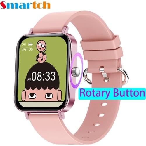 1.69 Inches Rotation Button Smart Watch Smartwatch Heart Rate CF82 Sports Bracelet Wristbands Band For Android Huawei Xiaomi IOS