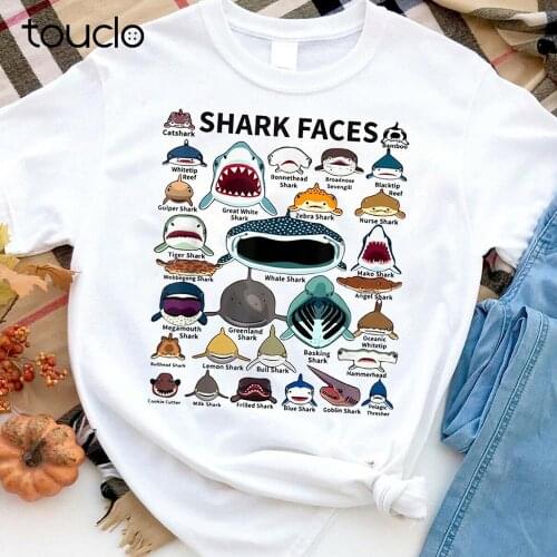 Types Of Shark Identification - Shark Faces Unisex T-Shirt
