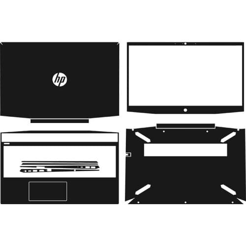 Carbon fiber Vinyl Laptop Sticker Skin Decals Cover Protector for HP pavilion gaming 15 cx0171ur cx0067TX 15.6"