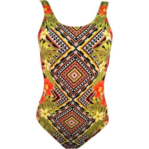 New Women Sexy Print Brazilian One Piece Swimsuit Floral Retro Thong High Waist Bodysuit Backless High Cut Swimwear