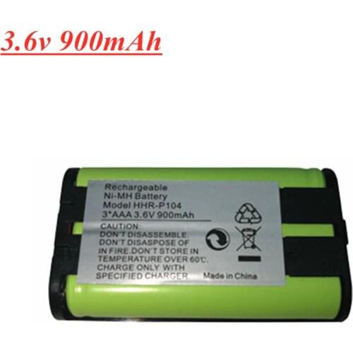 3.6V 900mAh Rechargeable Battery For Panasonic HHR-P104 HHR-P104A/1B HHRP104 Type 29 3*AAA NiMH 3.6V Home Phone Battery 1PCS
